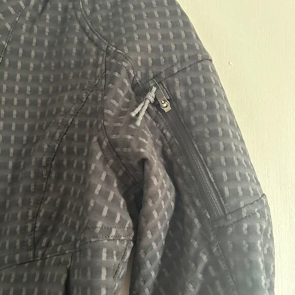 Lululemon Water-Repellent Grid Fleece Hiking Jacket – Black/ Grey – Size 4(NWOT) - Picture 9 of 16